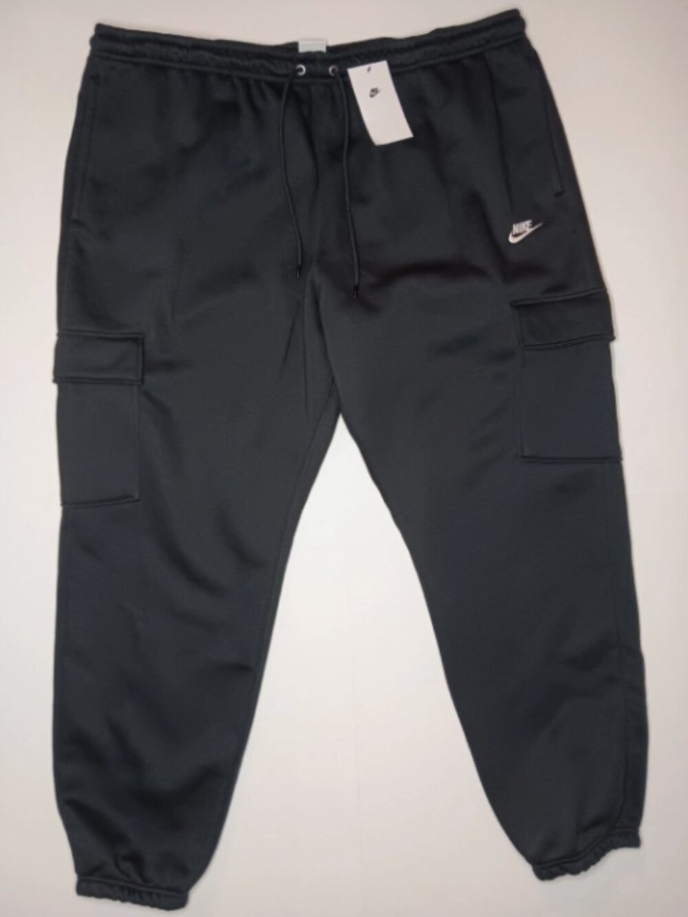 Nike Sportswear Premium Club Fleece Black Cargo Joggers Black Mens Size XXL